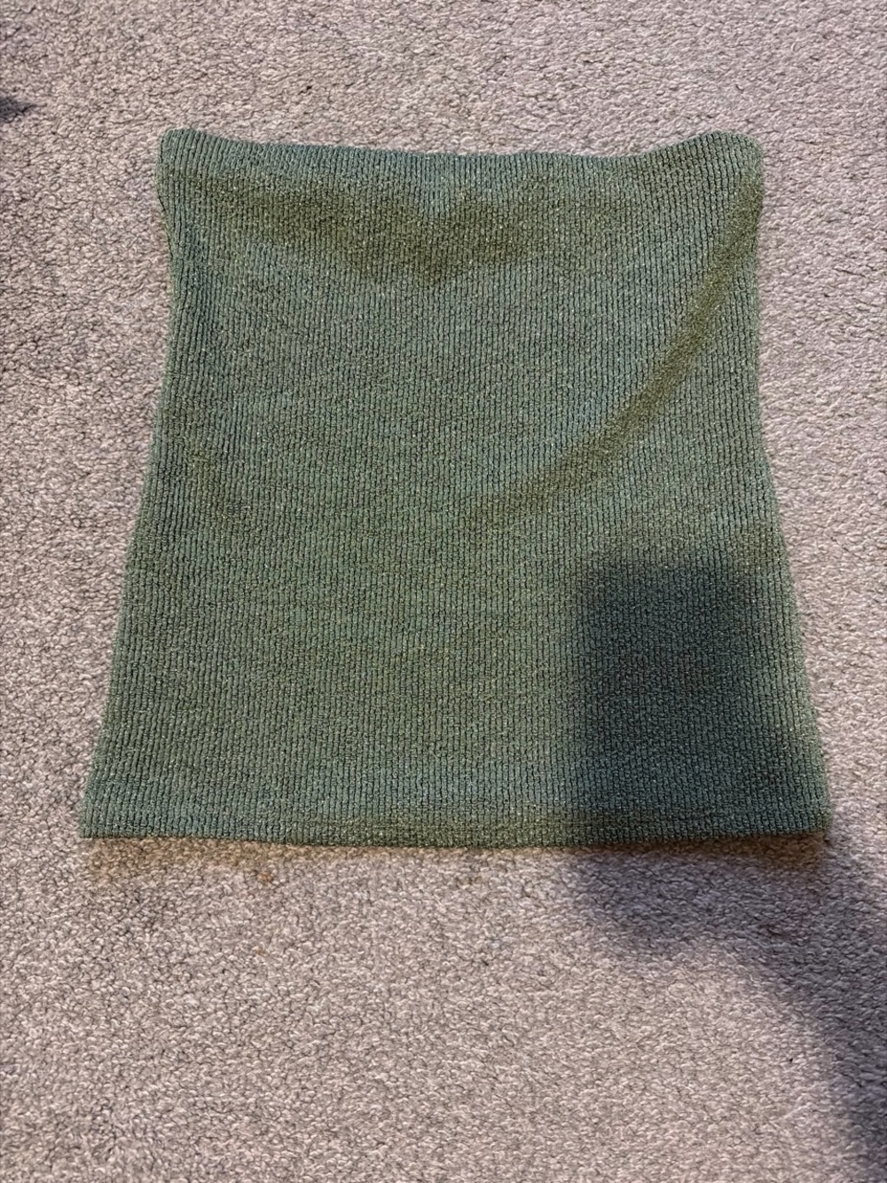 Zara Olive Green Knit Tube Top